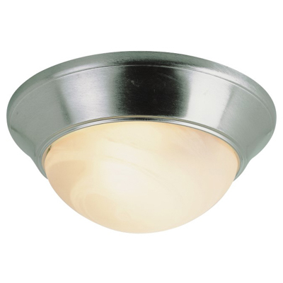 Trans Globe Lighting 57701 BN 2 Light Flush-mount in Brushed Nickel